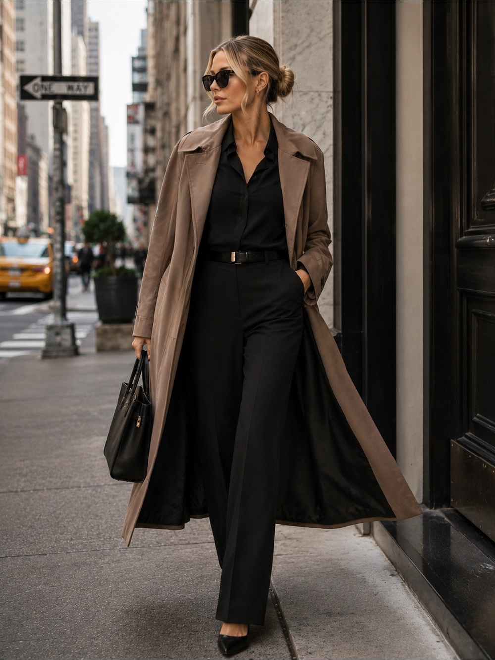 London Fog Longline Trench Coat
